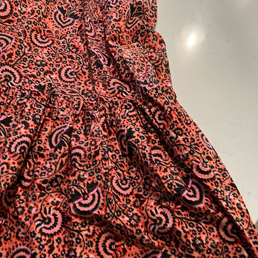 A.L.C. Red Paisley Midi Dress - Picture 7 of 14